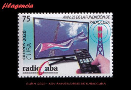 CUBA MINT. 2020-07 XXV ANIVERSARIO DE RADIOCUBA. EMPRESA DE RADIO & TELEVISIÓN - Neufs