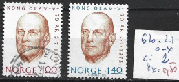 NORVEGE 620-21 Oblitéré & * Côte 2 € - Oblitérés