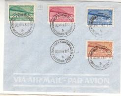 Yougoslavie - Lettre FDC De 1948 - Oblit Beograd - Conférence Du Danube - Ponts - Valeur 150 Euros - Briefe U. Dokumente