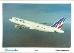 5 Photos  29,7 X 21 Cm Aérospatiale Avec Dimensions Des Avions Au Dos A 300, 310, 320, 330/340 Et Concorde - Publicités