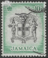 Jamaica. 1956-8 QEII. 10/- Used. SG173. M2115 - Jamaïque (...-1961)