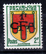 Réunion  287 Auvergne CFA  De La Série Surchargée Neuf * * TB MnH SiN CHARNELa Cote 11.5 - Nuevos