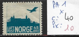 NORVEGE PA 1 * Côte 40 € - Unused Stamps