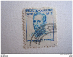 Brazilie Bresil Brasilien Brasil 1941-48 Série Courante Filigrane O Maréchal Peixoto Yv 393 O - Oblitérés