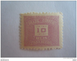 Brazilie Bresil Brasilien Brasil 1919-40 Taxe Filigraine Non Connue Yv 41 MH * - Timbres-taxe