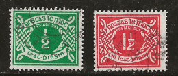 Irlande 1940-1953 N° Y&T : TT 5 Et 7 (fil. E) Obl. - Postage Due