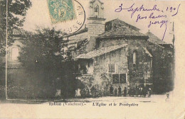 Cpa..84..ROBION..VAUCLUSE..L'EGLISE ET LE PRESBYTERE - Robion