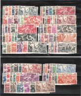 GRANDE SERIE COLONIALE "DU TCHAD AU RHIN" 90 TIMBRES MNH**  COTE 274 EUROS - 1946 Tchad Au Rhin