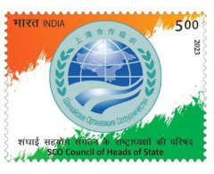 India 2023 Shanghai Cooperation Organization SCO Summit 1v Stamp MNH As Per Scan - Unused Stamps