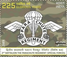 India 2023 2nd Battalion Parachute Regiment (Special Forces) – 225th Anniversary MNH As Per Scan - Unused Stamps