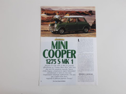 Maquette Mini Cooper 1275 S MK1 - Coupure De Presse - Carros