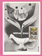 Carte Maximum - Belgique - 1968 - Wervik 2000 (N°1451) - 1961-1970
