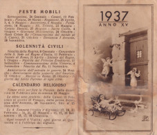 Calendarietto - Feste Mobili - Anno 1937 - Klein Formaat: 1921-40