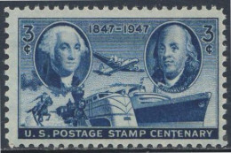 USA United States 1947 Mi 555 YT 499 Sc 947 SG 944 ** Washington, Franklin- Evolution Postal Transport- Cent. US Postage - Neufs