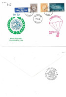 Norway Norge 1982  Special Numbered Cover Kristiansand Filatelistklubb  - Sørland 72 - Parashute Post - Kjevik 25.6.82 - Lettres & Documents