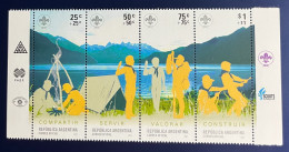 Argentina 2007 Movimiento Scout, GJ 3610/3, Sc B 192, MNH. - Unused Stamps