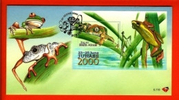 RSA, 2000, Mint F.D.C., MI 6-116, Block 81, Junass (Frogs) - Storia Postale