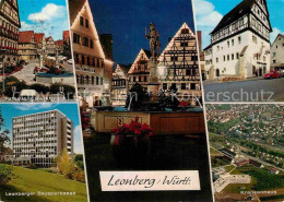 72764418 Leonberg Wuerttemberg Fliegeraufnahme Krankenhaus Bausparkasse Rathaus  - Leonberg