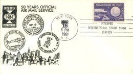 U.S.A.. -1961 -  SPECIAL STAMP COVER OF INTERPEX. - Lettres & Documents