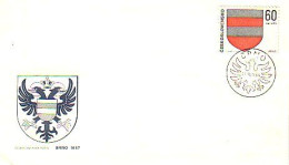 Tcheco Coat Of Arms Armoiries Brno FDC Cover ( A80 567) - Covers