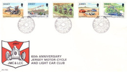 Jersey Motos Autos FDC ( A81 743) - Moto