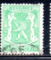 BELGIQUE BELGIE BELGIO BELGIUM 1935 1948 1945 COAT OF ARMS LION 70c USED OBLITERE' USATO - Used Stamps