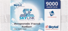 MONGOLIA - SkyLink, Skytel Prepaid Card, Exp.date 09/10/07, Mint - Mongolie