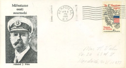 U.S.A.. -1969 -  SPECIAL STAMP COVER OF ADMIRAL J. PITKA SENT TO NEW YORK. - Brieven En Documenten