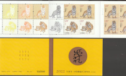 China 2022-1, Postfris MNH, Year Of The Tiger (booklet) - Nuevos