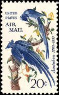 1967 USA John James Audubon 20c Air Mail Stamp Sc#c71 Famous Artist Painting Bird Magpie Tree - 3b. 1961-... Neufs