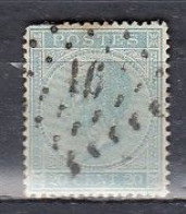 Nr 18 Gestempeld Puntstempel 16 Arlon - 1865-1866 Perfil Izquierdo