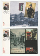 Historic POST VAN POSTMEN 2 Diff  NORWAY EXHIBITION Cards Cover Stamps Postcard - Lettres & Documents