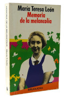 Memoria De La Melancolía - María Teresa León - Biografieën