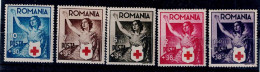 ROMANIA 1941 RED CROSS MI No 696-700 MNH VF!! - Unused Stamps