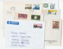 1970s -2009   6 Norway Covers Flags Europs Views Fish Religion Scouts Cover - Lettres & Documents