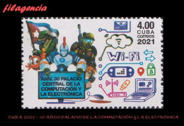 CUBA MINT. 2021-01 30 AÑOS DEL PALACIO DE LA COMPUTACIÓN & LA ELECTRÓNICA - Unused Stamps