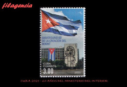 CUBA MINT. 2021-05 60 ANIVERSARIO DEL MINISTERIO DEL INTERIOR. ERNESTO CHE GUEVARA - Ongebruikt