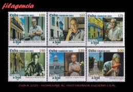 CUBA MINT. 2021-15 HOMENAJE AL HISTORIADOR DE LA CIUDAD DE LA HABANA EUSEBIO LEAL SPENGLER - Unused Stamps