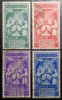 VATICAN. Y&T N°86/89. Couronnement Pape Pius XII. USED. - Gebraucht