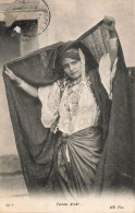ALGERIE - Femme - Femme Arabe - Châle - Bijoux De Tête - Carte Postale Ancienne - Women