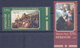 2021. Moldova, Easter, Paintings From Mational Art Museum, 2v, Mint/** - Moldawien (Moldau)