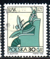 POLONIA POLAND POLSKA 1996 SIGNS OF THE ZODIAC CANCER 30g USED USATO OBLITERE' - Used Stamps