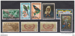 NEW  ZEALAND:  1962/65  LOT  9  USED  STAMPS  -  YV/TELL. 409/ - Usati