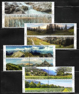 Liechtenstein 2020/2021/2022/2023 Panorama - Landscapes Complete Series Stamp 4 Sets 16v MNH - Neufs