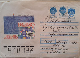 1991..USSR..COVER WITH STAMP..PAST MAIL..RADIO DAY - Brieven En Documenten