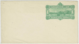 Vereinigte Staaten / USA Honolulu Hawaii 1884, Ganzsachen-Briefumschlag / Stationery, Format 14.5 X 7.5 Cm - Hawaii