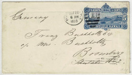 Vereinigte Staaten / USA Honolulu Hawaii 1893, Ganzsachen-Brief Honolulu - Bromberg (Deutschland), Format 15 X 8.5 Cm - Hawaii