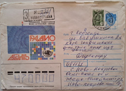 1991..USSR..COVER WITH STAMP..PAST MAIL..RADIO DAY..REGISTERED (NOVOPOKROVKA) - Brieven En Documenten