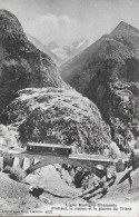 LIGNE MARTIGNY-CHAMONIX ► Finhaut, Le Viaduc Et Le Glacier Du Trient Anno 1907 - Finhaut