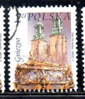 POLONIA POLAND POLSKA 2002 CHURCH CATHEDRAL ST. ADALBERT'S COFFIN GNIEZNO 2z USATO USED OBLITERE' - Oblitérés